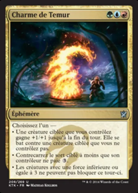 Charme de Temur, carte Magic KTK 208 — extension Les Khans de Tarkir