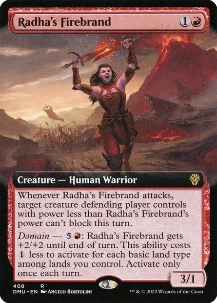 Radha's Firebrand, Magic card DMU 408 — Dominaria United set