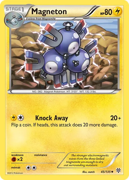 Magneton, Pokémon card PLS 45 — Plasma Storm set