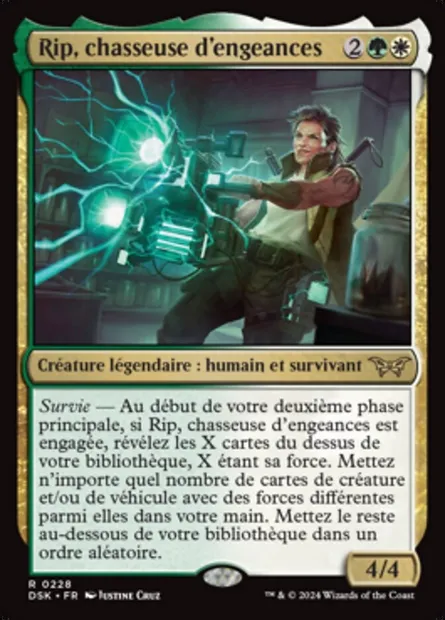 Rip, chasseuse d'engeances, carte Magic DSK 228 — extension Duskmourn: House of Horror