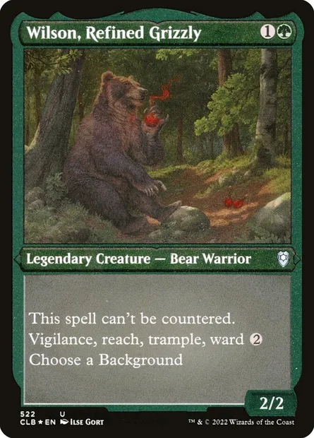 Wilson, Refined Grizzly, Magic card CLB 522 — Commander Legends: Battle for Baldur's Gate set