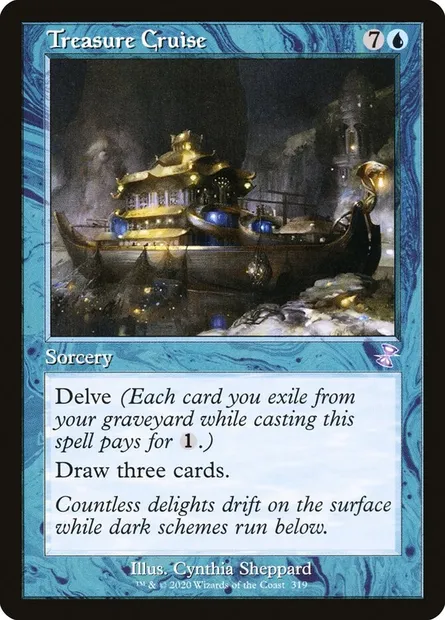 Treasure Cruise, Magic card TSR 319 — Time Spiral Remastered set