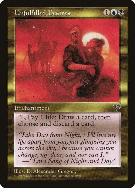 Unfulfilled Desires, Magic card MIR 285 — Mirage set