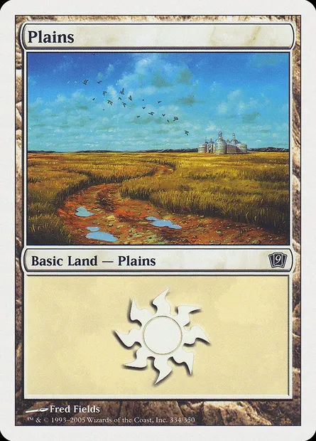 Plaine, carte Magic 9ED 334 — extension Neuvième Edition