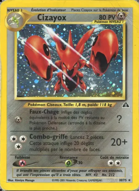 Cizayox, carte Pokémon ND 10 — extension Neo Discovery