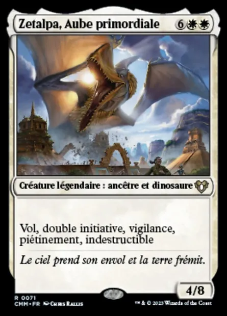 Zetalpa, Aube primordiale, carte Magic CMM 71 — extension Commander Masters