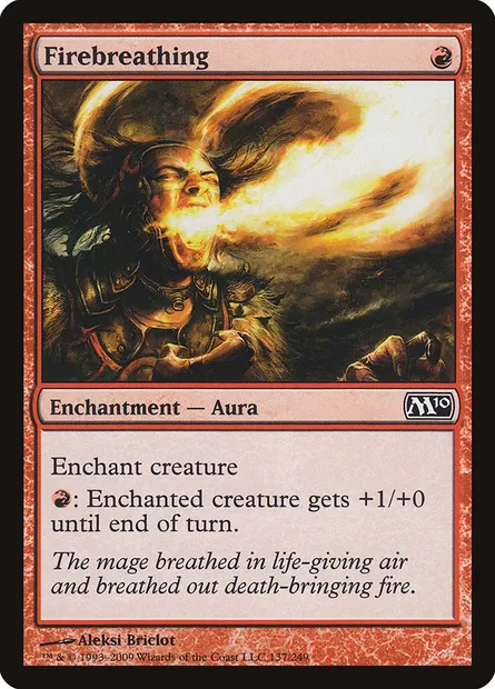 Firebreathing, Magic card M10 137 — Magic 2010 set