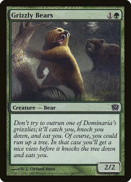 Grizzly Bears, Magic card 9ED 246★ — Ninth Edition set