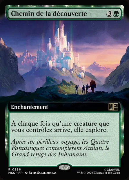 Chemin de la découverte, carte Magic MSC 386 — extension Marvel Super Heroes Commander
