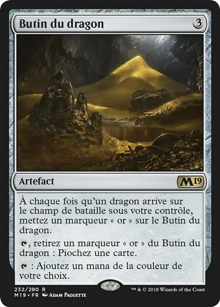Butin du dragon, carte Magic M19 232 — extension Core Set 2019