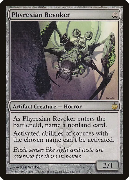 Phyrexian Revoker, Magic card MBS 122 — Mirrodin Besieged set