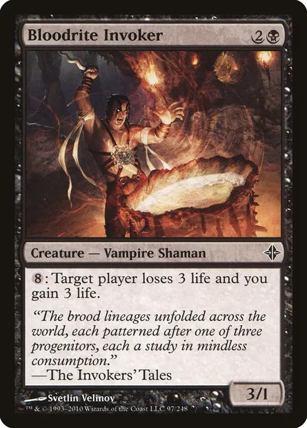 Bloodrite Invoker, Magic card ROE 97 — Rise of the Eldrazi set