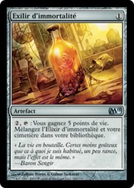 Elixir d'immortalité, carte Magic M11 206 — extension Magic 2011