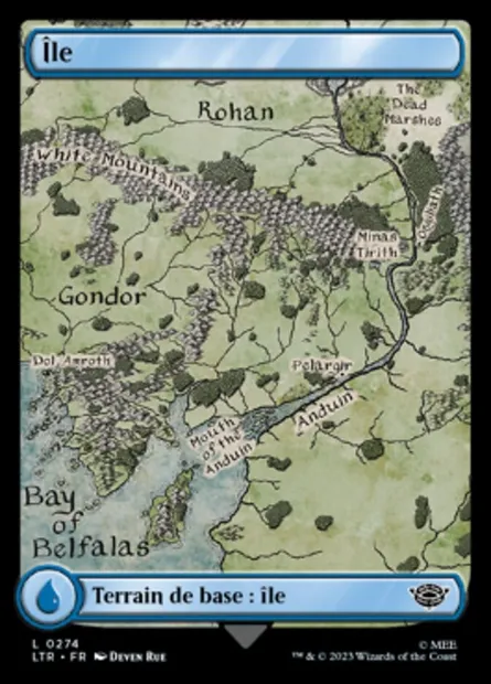 Île, carte Magic LTR 274 — extension Le Seigneur des Anneaux : chroniques de la Terre du Milieu