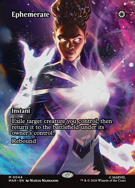 Éphémérer, carte Magic MAR 44 — extension Marvel Universe
