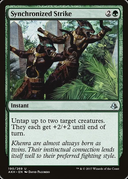 Synchronized Strike, Magic card AKH 190 — Amonkhet set
