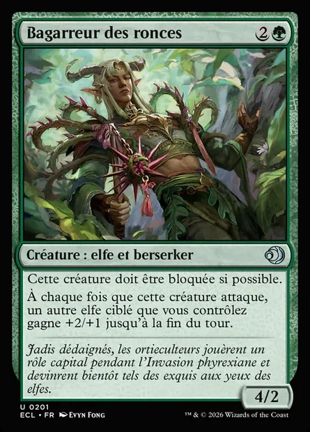 Bagarreur des ronces, carte Magic ECL 201 — extension Lorwyn Eclipsed
