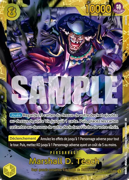Marshall D. Teach, carte One Piece OP16-119 — extension L'HEURE DE LA BATAILLE DÉCISIVE