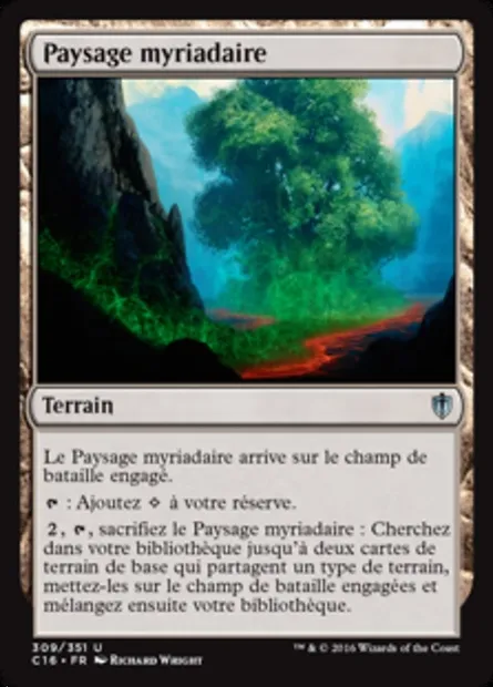 Paysage myriadaire, carte Magic C16 309 — extension Commander 2016