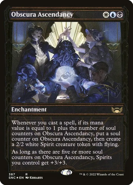 Obscura Ascendancy, Magic card SNC 387 — Streets of New Capenna set