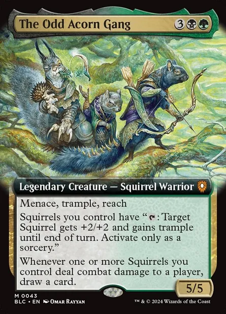 The Odd Acorn Gang, Magic card BLC 43 — Bloomburrow Commander set