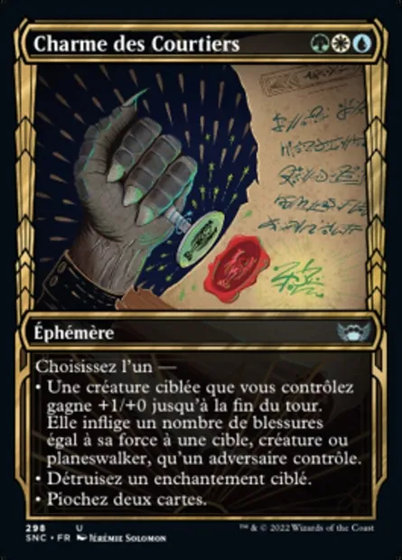 Charme des Courtiers, carte Magic SNC 298 — extension Les rues de la Nouvelle-Capenna