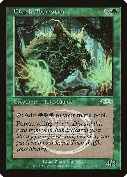 Elvish Aberration, Magic card PAL03 7 — Arena League 2003 set
