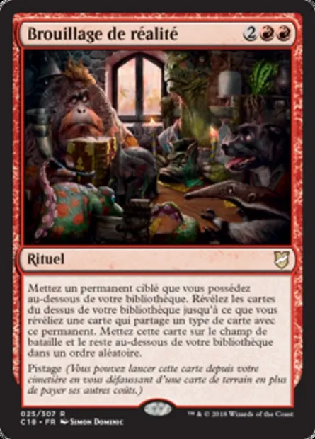 Brouillage de réalité, carte Magic C18 25 — extension Commander 2018