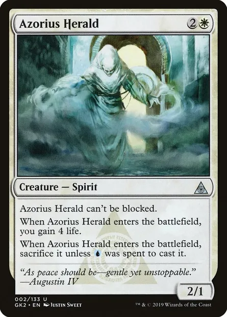 Azorius Herald, Magic card GK2 2 — RNA Guild Kit set