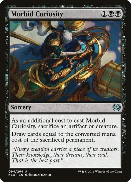 Morbid Curiosity, Magic card KLD 94 — Kaladesh set