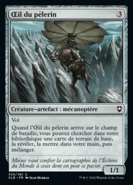 Œil du pèlerin, carte Magic CLB 333 — extension Commander Légendes : la bataille de la Porte de Baldur