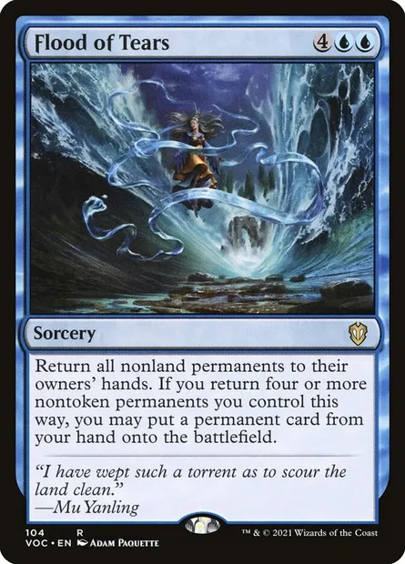 Flood of Tears, Magic card VOC 104 — Crimson Vow Commander set