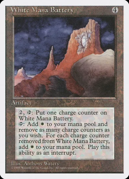 White Mana Battery, Magic card 4ED 357 — Fourth Edition set