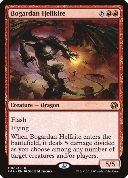 Bogardan Hellkite, Magic card IMA 118 — Iconic Masters set