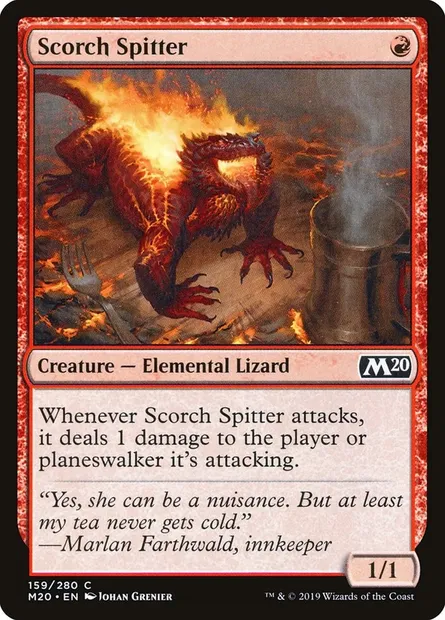 Scorch Spitter, Magic card M20 159 — Core Set 2020 set