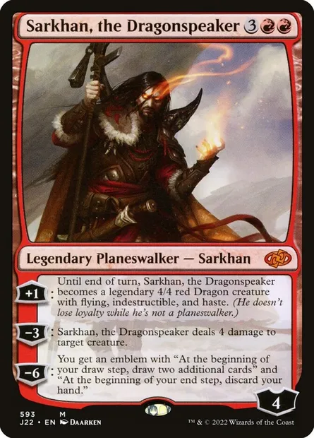 Sarkhan, the Dragonspeaker, Magic card J22 593 — Jumpstart 2022 set