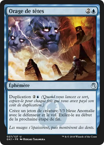 Orage de têtes, carte Magic GK1 27 — extension GRN Guild Kit