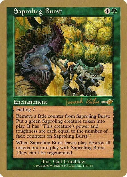 Explosion de saprobiontes, carte Magic WC00 jk113 — extension World Championship Decks 2000