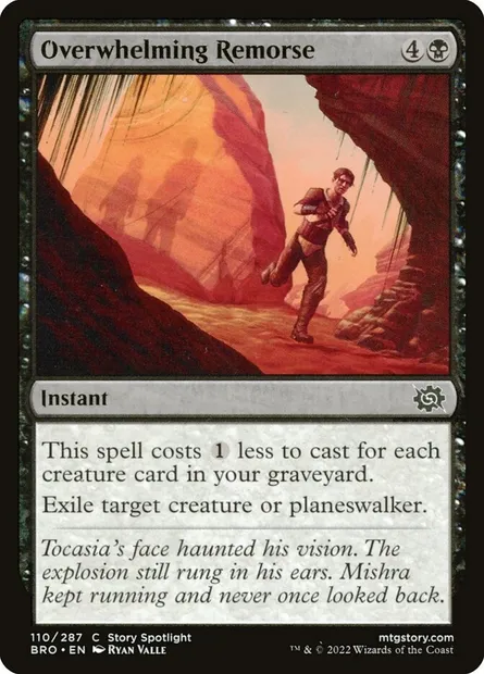Overwhelming Remorse, Magic card BRO 110 — The Brothers' War set