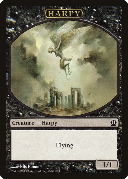 Harpy, carte Magic TTHS 6 — extension Theros Tokens