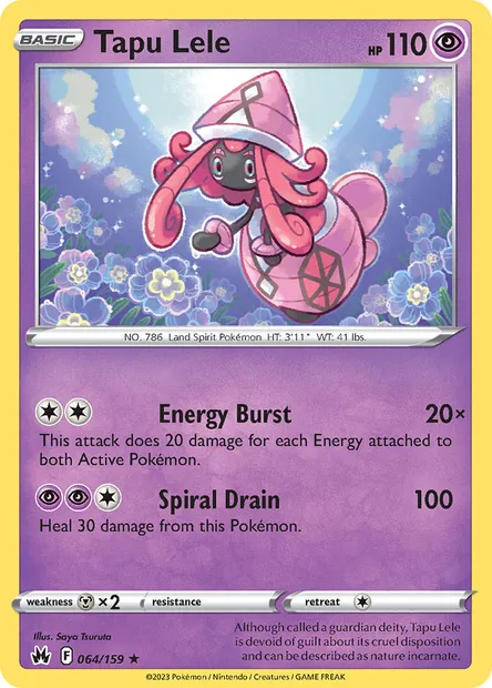 Tapu Lele, Pokémon card CRZ 064 — Crown Zenith set