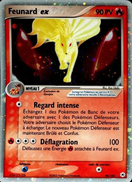 Feunard ex, carte Pokémon HL 96 — extension EX Légendes Oubliées