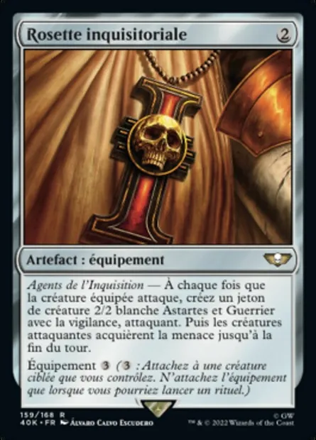 Rosette inquisitoriale, carte Magic 40K 159 — extension Warhammer 40,000 Commander