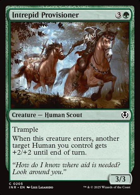 Intrepid Provisioner, Magic card INR 205 — Innistrad Remastered set