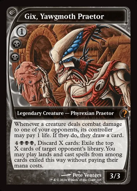 Gix, praetor de Yaugzebul, carte Magic MB2 245 — extension Mystery Booster 2