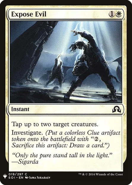 Expose Evil, Magic card PLST SOI-19 — The List set