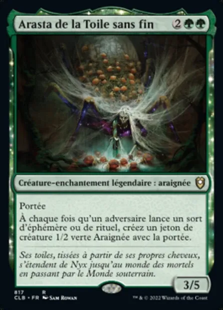 Arasta de la Toile sans fin, carte Magic CLB 817 — extension Commander Légendes : la bataille de la Porte de Baldur