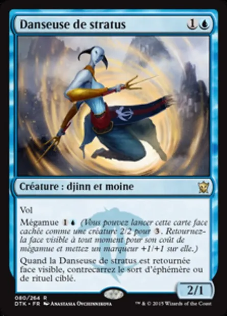 Danseuse de stratus, carte Magic DTK 80 — extension Les Dragons de Tarkir