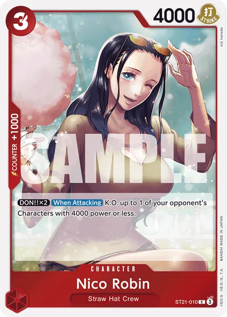 Nico Robin, One Piece card ST21-010 — GEAR5 set