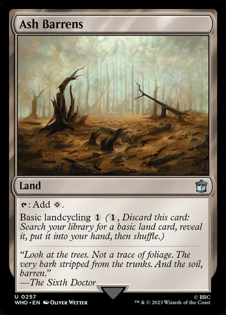 Ash Barrens, Magic card WHO 257 — Doctor Who set